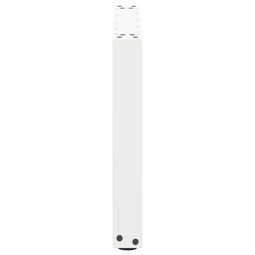 Coffee Table Legs U-Shaped 2 pcs White 50x(42-43) cm Steel