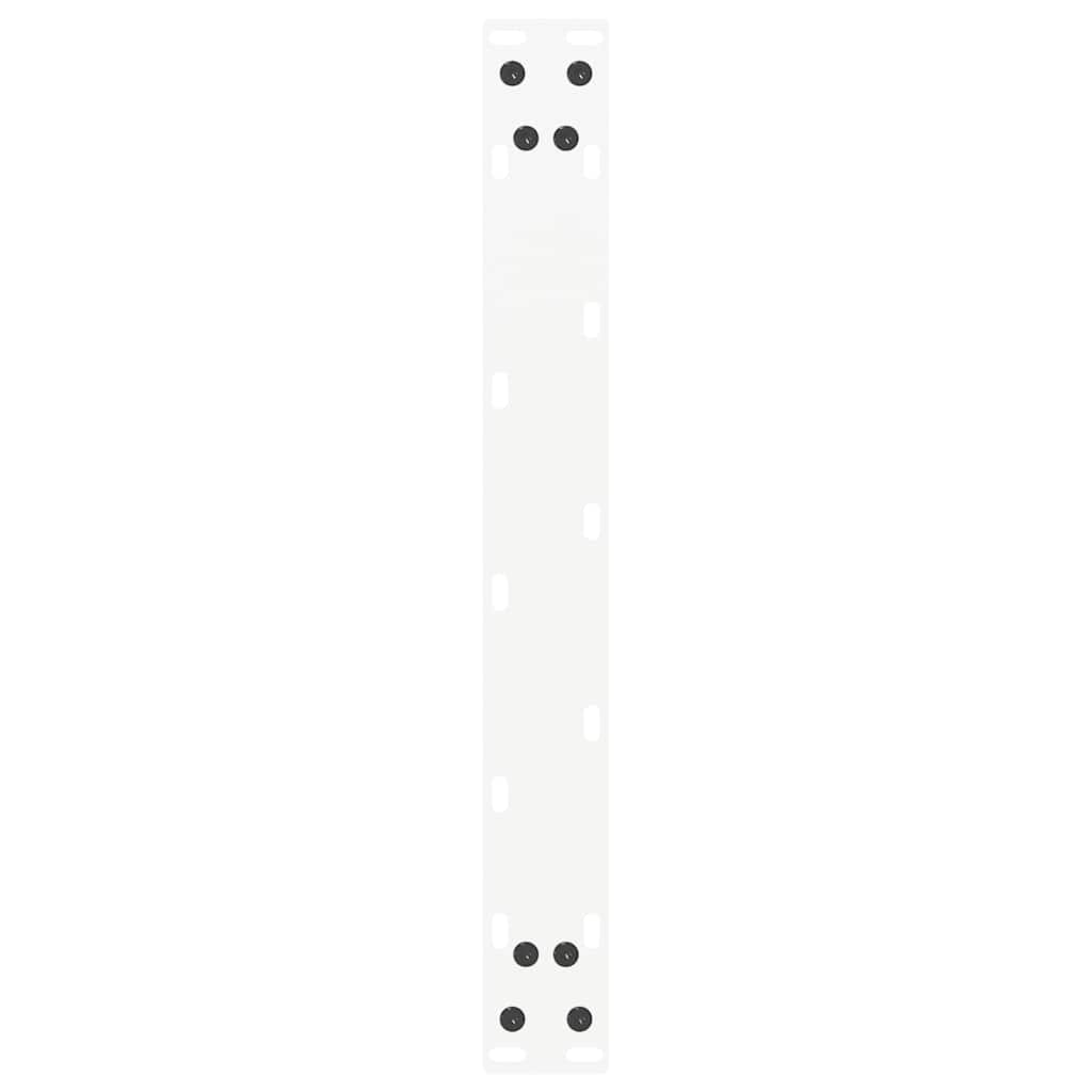 Coffee Table Legs U-Shaped 2 pcs White 50x(42-43) cm Steel
