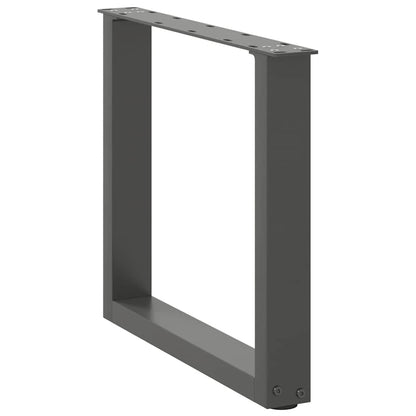 Coffee Table Legs U-Shaped 2 pcs Anthracite 50x(42-43) cm Steel