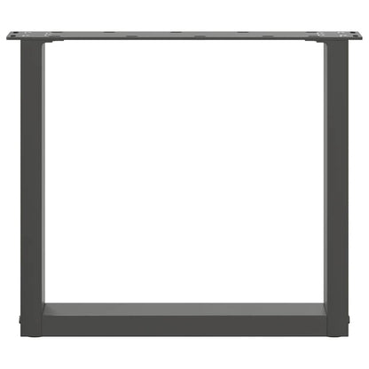 Coffee Table Legs U-Shaped 2 pcs Anthracite 50x(42-43) cm Steel
