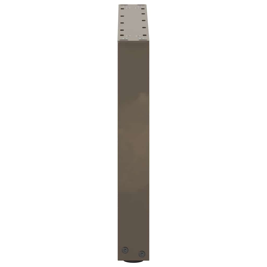 Coffee Table Legs U-Shaped 2 pcs Natural Steel 50x(42-43) cm Steel