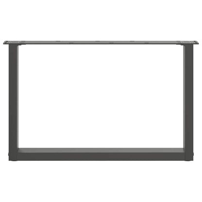Coffee Table Legs U-Shaped 2 pcs Anthracite 70x(42-43) cm Steel