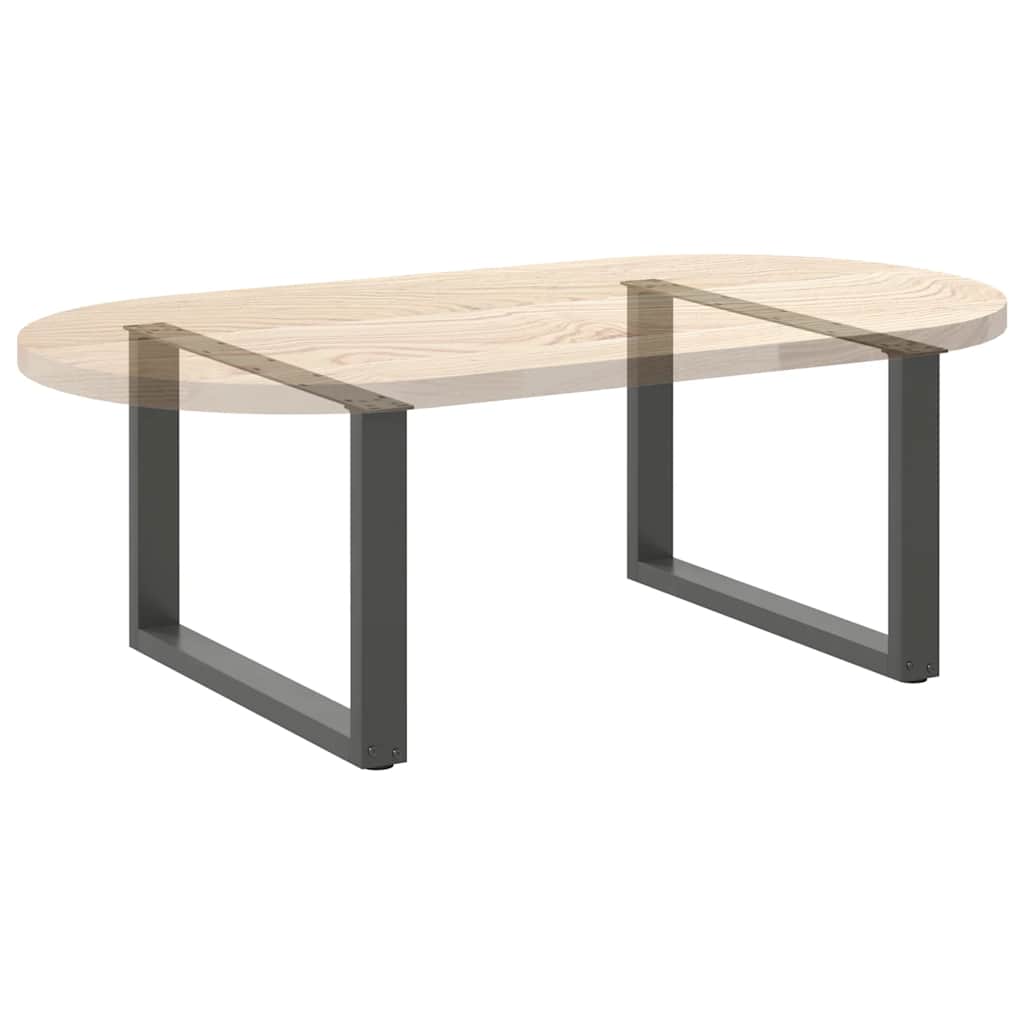 Coffee Table Legs U-Shaped 2 pcs Anthracite 70x(42-43) cm Steel