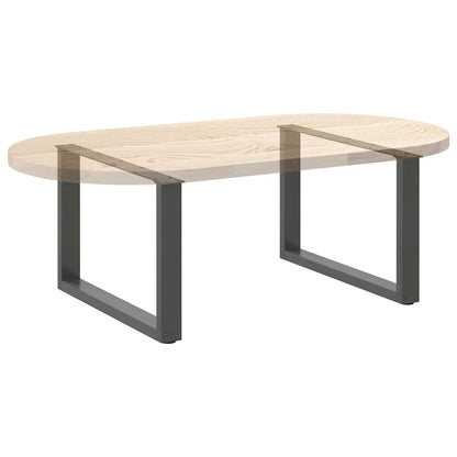 Coffee Table Legs U-Shaped 2 pcs Anthracite 70x(42-43) cm Steel