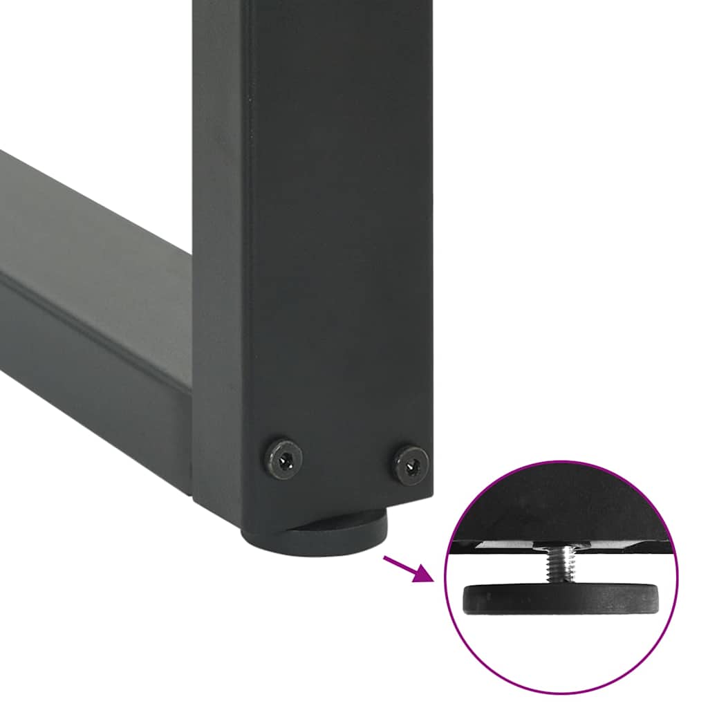Coffee Table Legs U-Shaped 2 pcs Anthracite 70x(42-43) cm Steel
