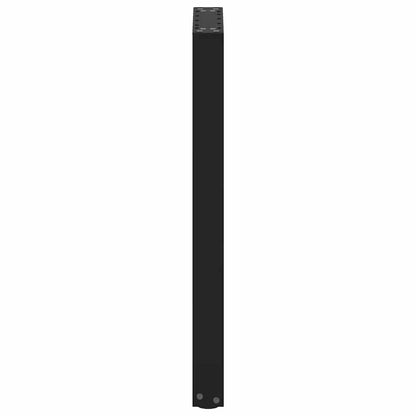 Console Table Legs U-Shaped 2 pcs Black 28x(72-73) cm Steel