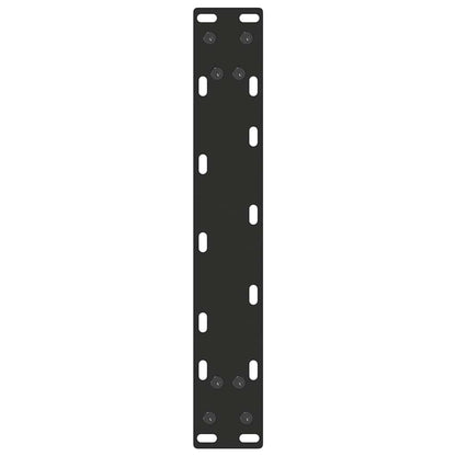 Console Table Legs U-Shaped 2 pcs Black 28x(72-73) cm Steel