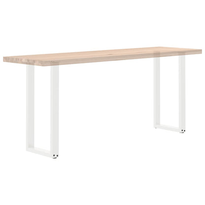 Console Table Legs U-Shaped 2 pcs White 28x(72-73) cm Steel