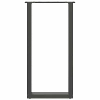 Console Table Legs U-Shaped 2 pcs Anthracite 38x(72-73) cm Steel