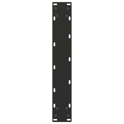 Dining Table Legs U-Shaped 2 pcs Black 50x(72-73) cm Steel