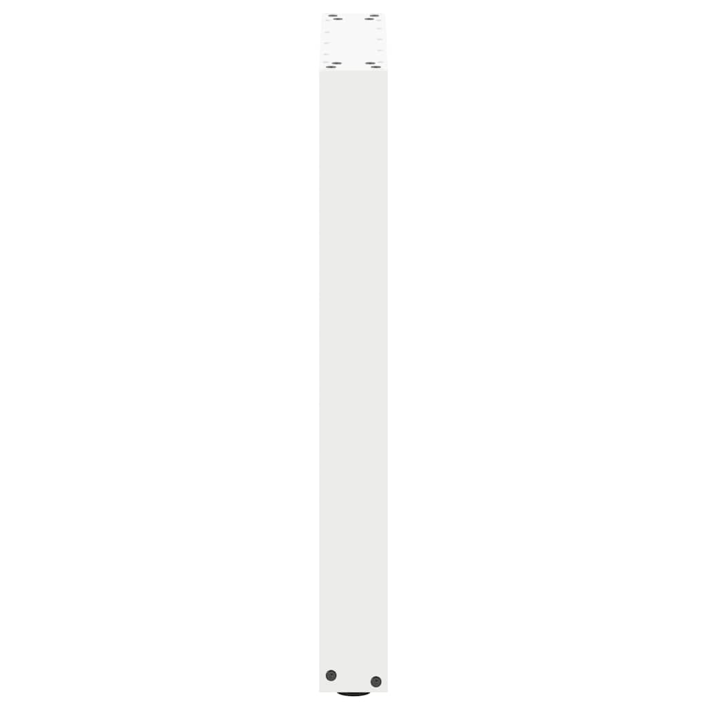 Dining Table Legs U-Shaped 2 pcs White 50x(72-73) cm Steel