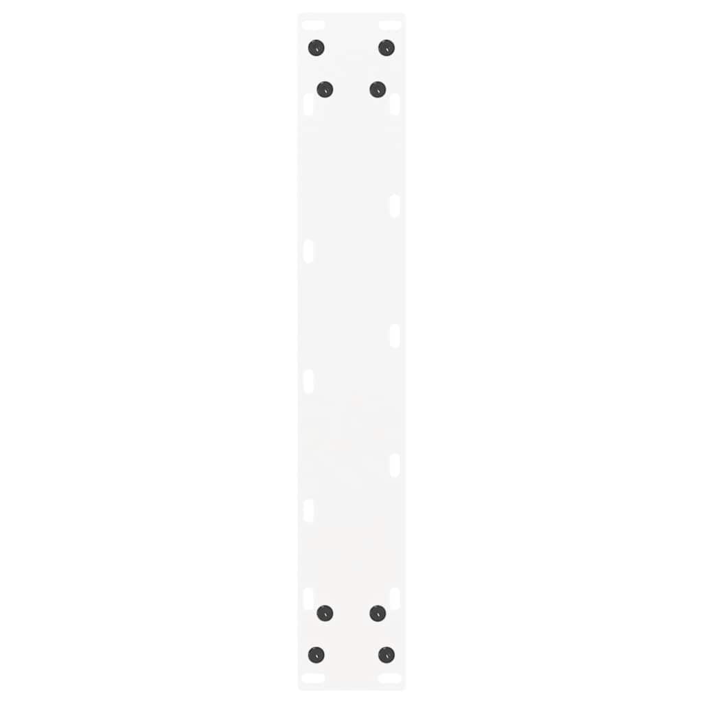 Dining Table Legs U-Shaped 2 pcs White 50x(72-73) cm Steel