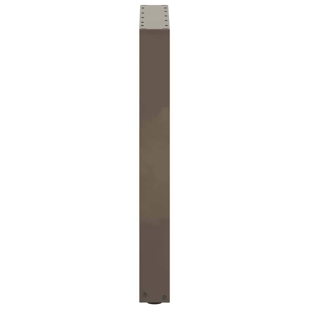 Dining Table Legs U-Shaped 2 pcs Natural Steel 50x(72-73) cm Steel