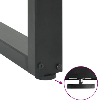 Dining Table Legs U-Shaped 2 pcs Anthracite 70x(72-73) cm Steel