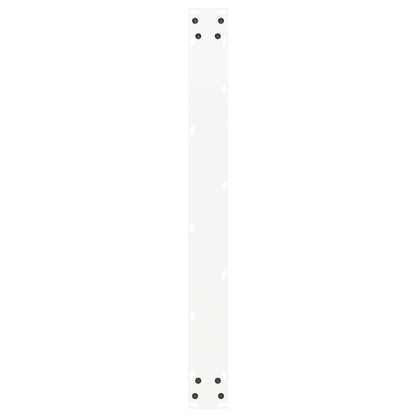 Dining Table Legs U-Shaped 2 pcs White 80x(72-73) cm Steel