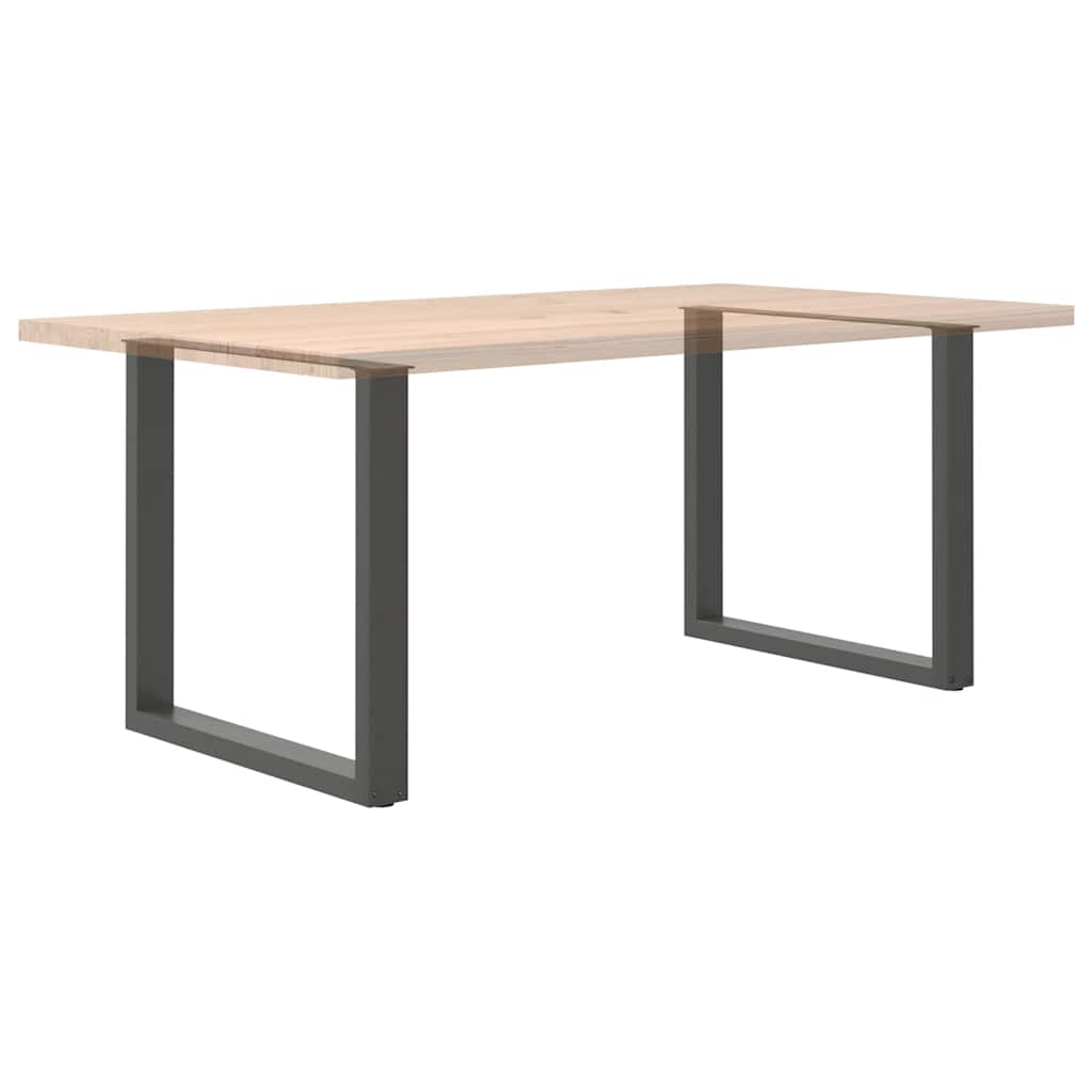 Dining Table Legs U-Shaped 2 pcs Anthracite 80x(72-73) cm Steel