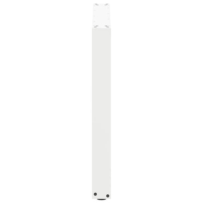 Dining Table Legs U-Shaped 2 pcs White 90x(72-73) cm Steel