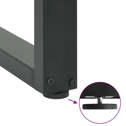 Dining Table Legs U-Shaped 2 pcs Anthracite 100x(72-73) cm Steel