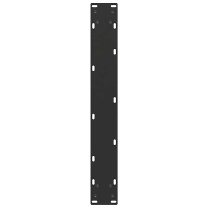 Dining Table Legs U-Shaped 3 pcs Black 70x(72-73) cm Steel
