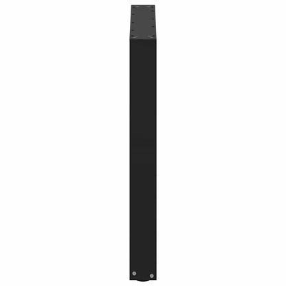 Dining Table Legs U-Shaped 3 pcs Black 80x(72-73) cm Steel