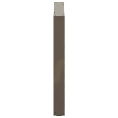 Dining Table Legs U-Shaped 3 pcs Natural Steel 80x(72-73) cm Steel