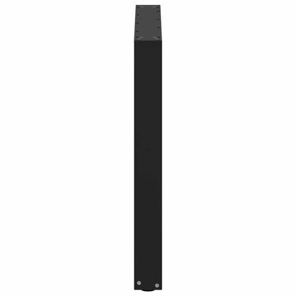 Dining Table Legs U-Shaped 3 pcs Black 90x(72-73) cm Steel