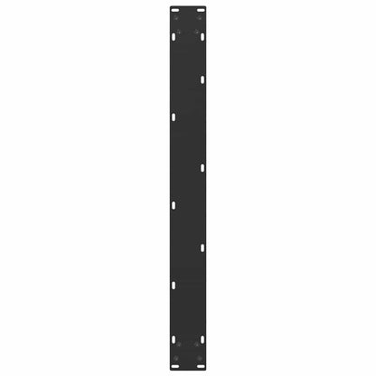 Dining Table Legs U-Shaped 3 pcs Black 90x(72-73) cm Steel