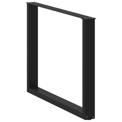 Coffee Table Leg | Set of 2 | Black | Powder-coated steel | Standard