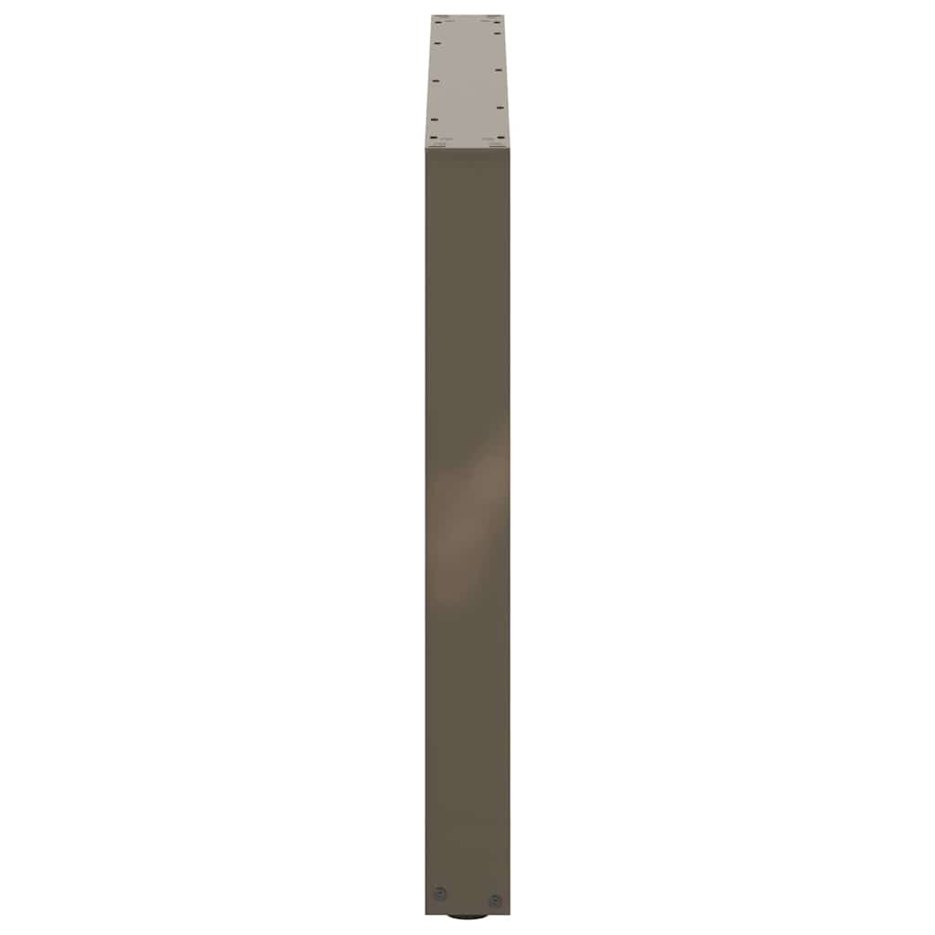 Dining Table Legs U-Shaped 3 pcs Natural Steel 100x(72-73) cm Steel