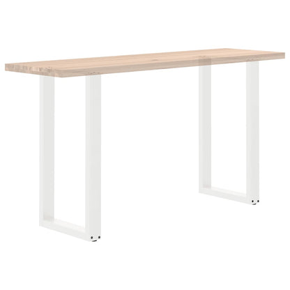 Bar Table Legs U-Shaped 2 pcs White 40x(90-91) cm Steel
