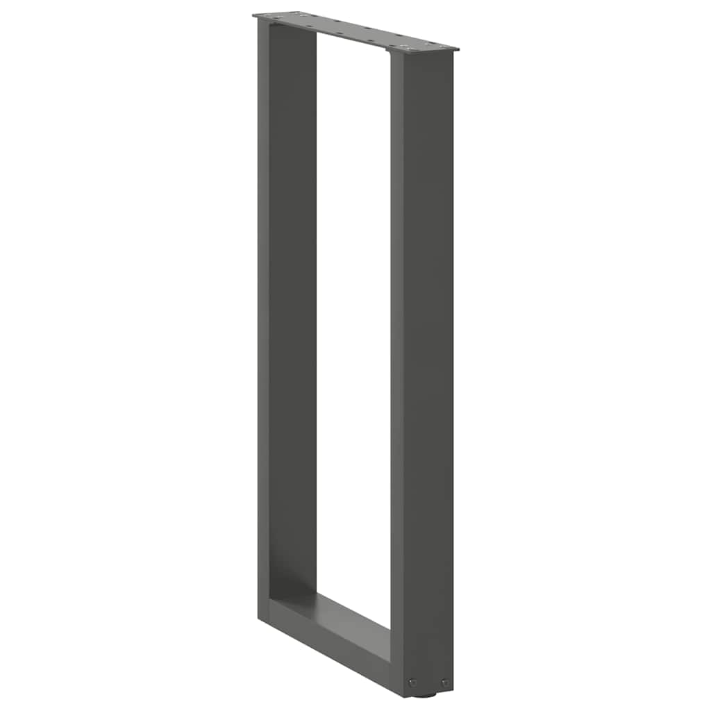 Bar Table Legs U-Shaped 2 pcs Anthracite 40x(90-91) cm Steel