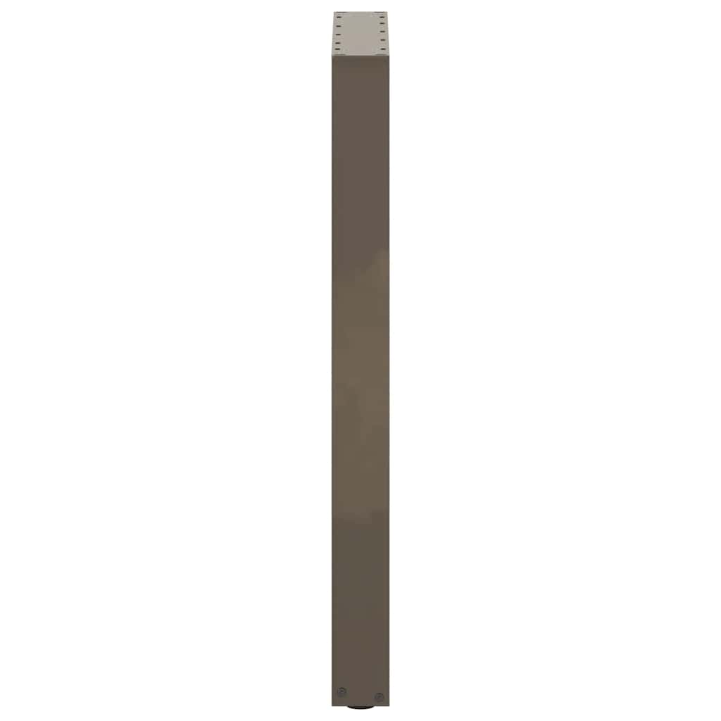 Bar Table Legs U-Shaped 2 pcs Natural Steel 40x(90-91) cm Steel