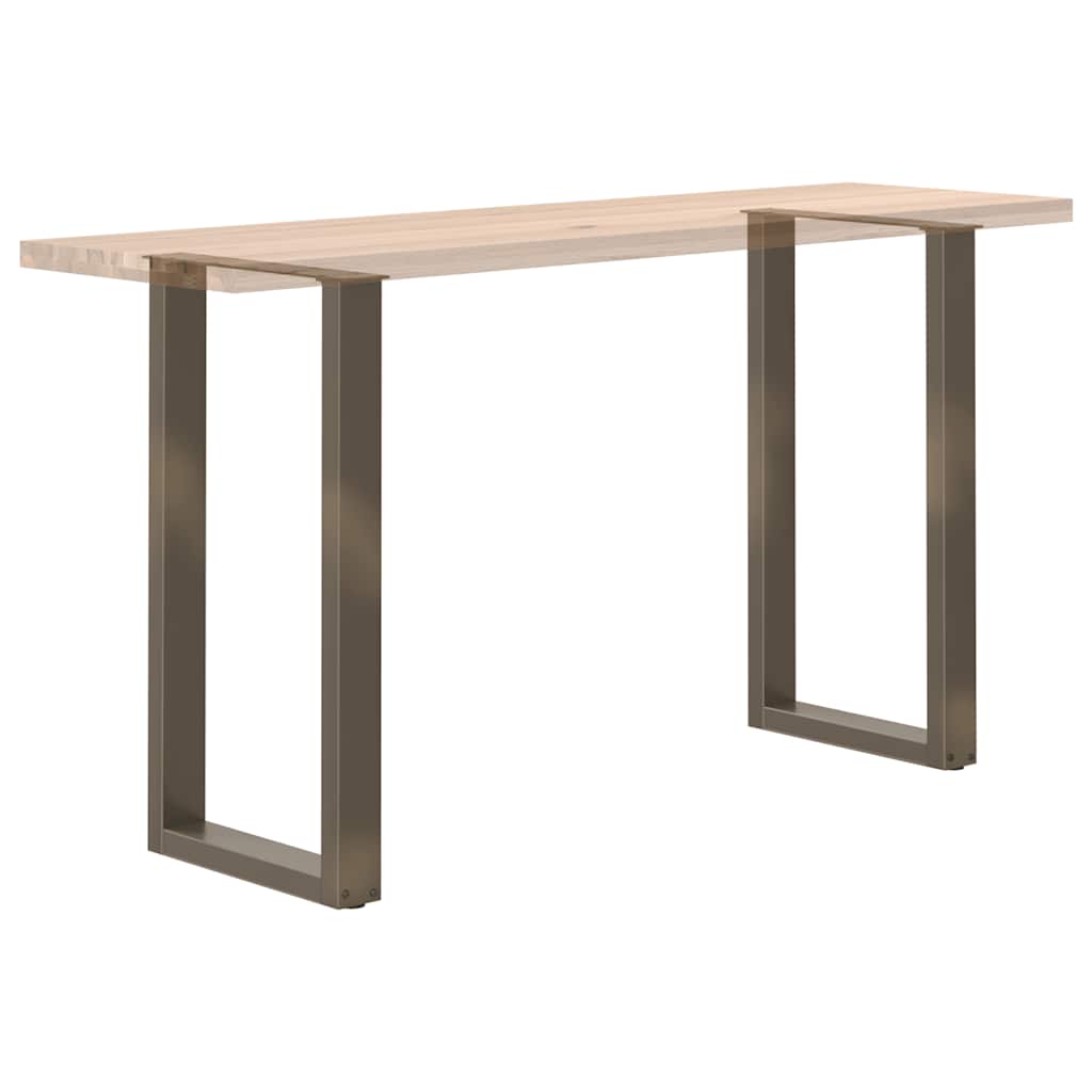 Bar Table Legs U-Shaped 2 pcs Natural Steel 40x(90-91) cm Steel