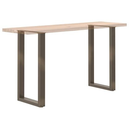 Bar Table Legs U-Shaped 2 pcs Natural Steel 40x(90-91) cm Steel