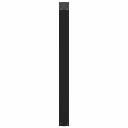 Bar Table Legs U-Shaped 2 pcs Black 50x(90-91) cm Steel