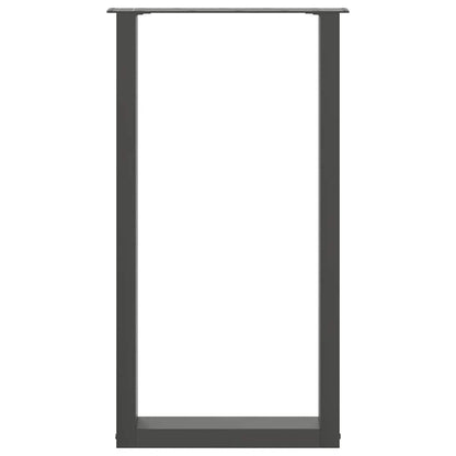 Bar Table Legs U-Shaped 2 pcs Anthracite 50x(90-91) cm Steel