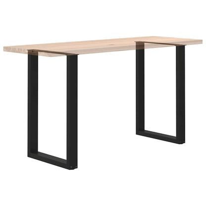 Bar Table Legs U-Shaped 2 pcs Black 60x(90-91) cm Steel