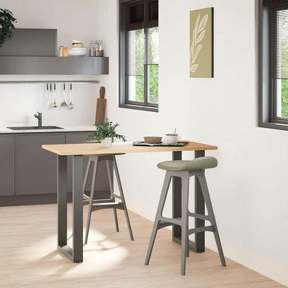 Bar Table Legs U-Shaped 2 pcs Anthracite 60x(90-91) cm Steel