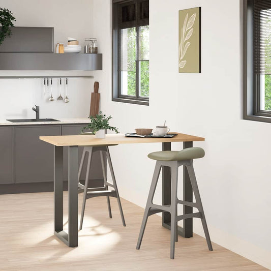 Bar Table Legs U-Shaped 2 pcs Anthracite 60x(90-91) cm Steel