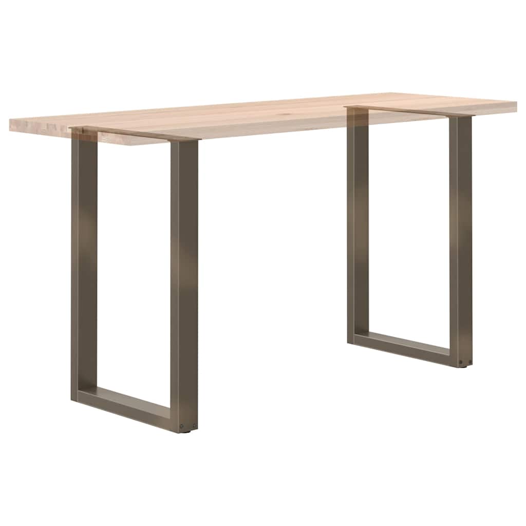 Bar Table Legs U-Shaped 2 pcs Natural Steel 60x(90-91) cm Steel