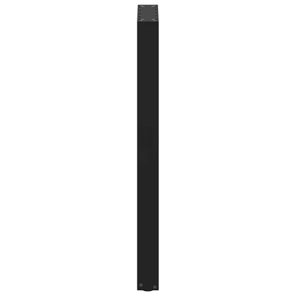 Bar Table Legs U-Shaped 2 pcs Black 40x(100-101) cm Steel