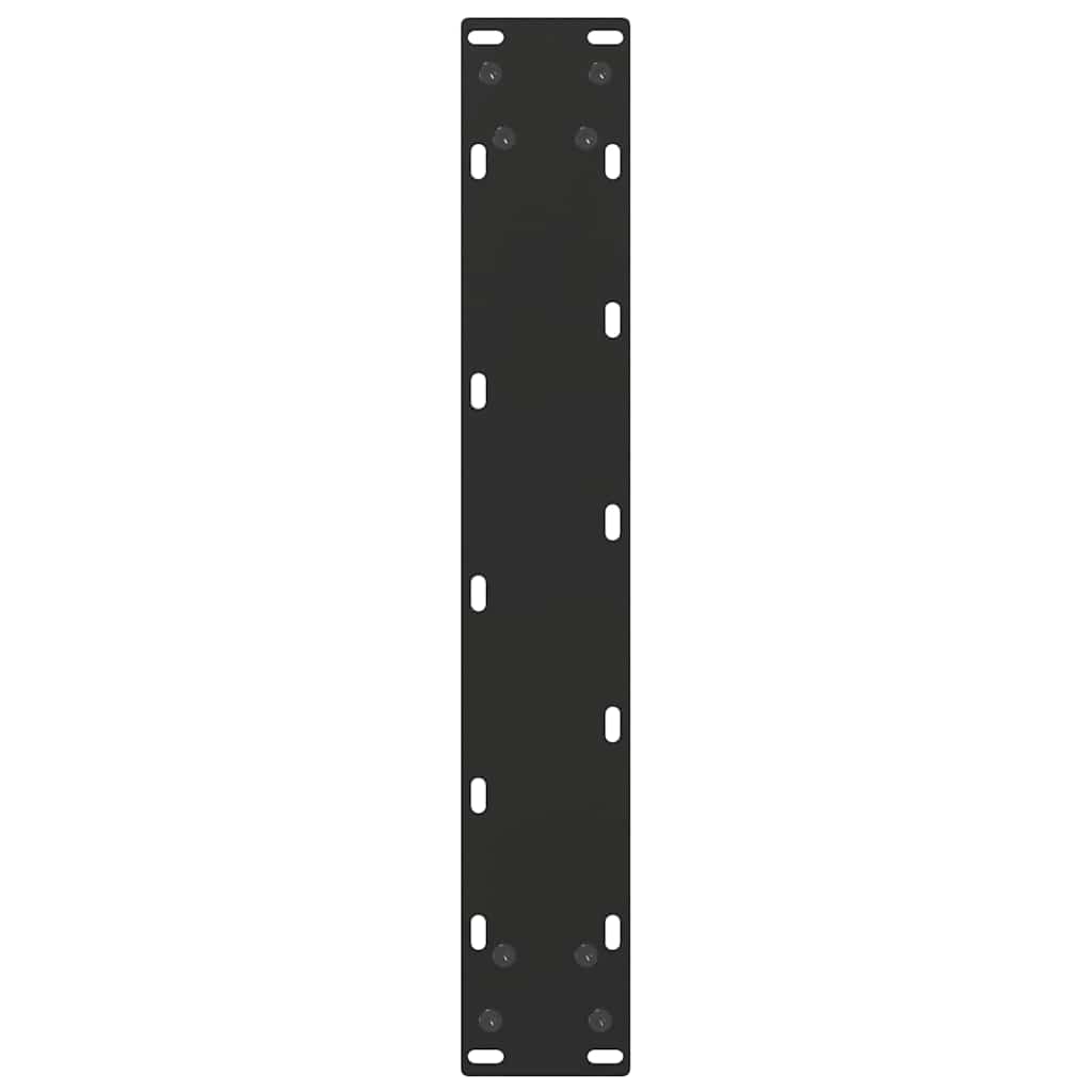 Bar Table Legs U-Shaped 2 pcs Black 40x(100-101) cm Steel