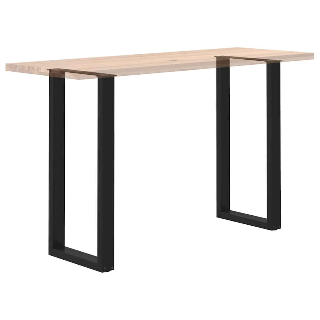 Bar Table Legs U-Shaped 2 pcs Black 40x(100-101) cm Steel
