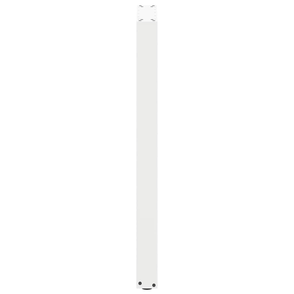 Bar Table Legs U-Shaped 2 pcs White 40x(100-101) cm Steel