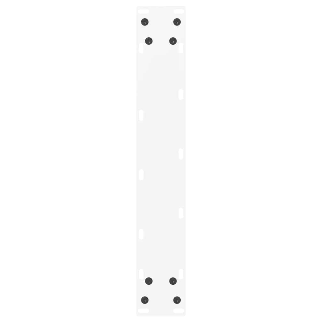 Bar Table Legs U-Shaped 2 pcs White 40x(100-101) cm Steel