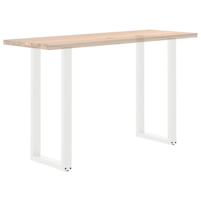 Bar Table Legs U-Shaped 2 pcs White 40x(100-101) cm Steel