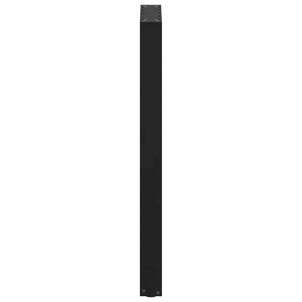 Bar Table Legs U-Shaped 2 pcs Black 50x(100-101) cm Steel