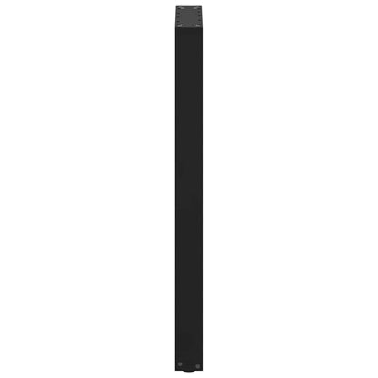 Bar Table Legs U-Shaped 2 pcs Black 50x(100-101) cm Steel