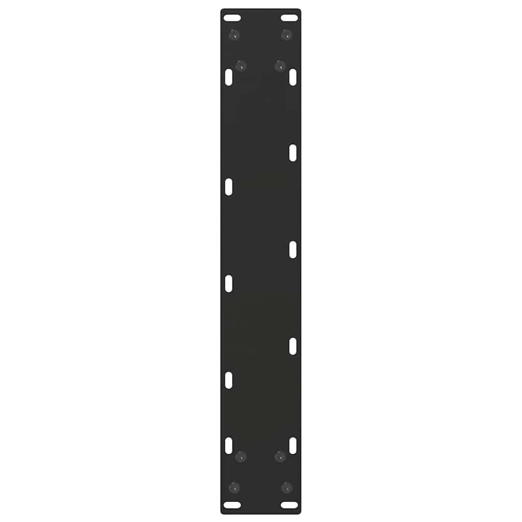 Bar Table Legs U-Shaped 2 pcs Black 50x(100-101) cm Steel