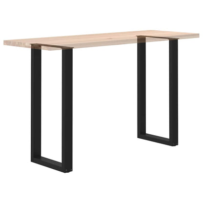 Bar Table Legs U-Shaped 2 pcs Black 50x(100-101) cm Steel